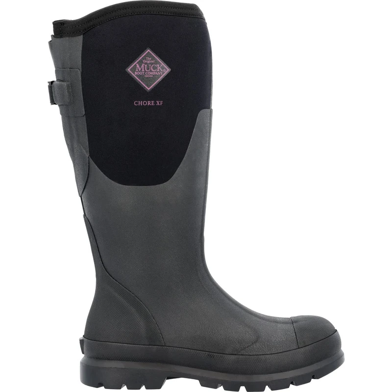 Muck Boots Women's Chore Ladies XF Pull On Waterproof Wellington Boot, Black, 9 - Image 1