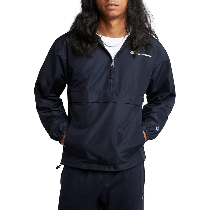 Champion Men's Packable Jacket, Navy (Blue), M UK