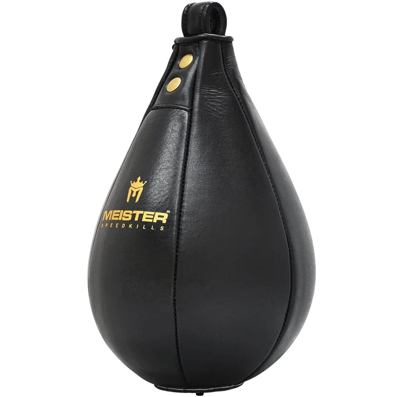 Meister SpeedKills Leather Speed Bag w/Lightweight Latex Bladder - Black - Large (10.5" x 7") (26.7 cm x 17.8 cm) - Image 1