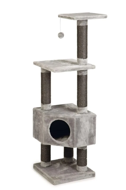 Beeztees 408977 Figado Cat Tree 40 x 40 x 135 cm Gray - Image 1