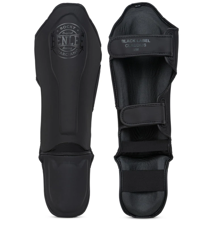 BENLEE Rocky Marciano Unisex - Adult BLACK LABEL CLAUDIUS Artificial Leather Shinn Step Guards, L/XL