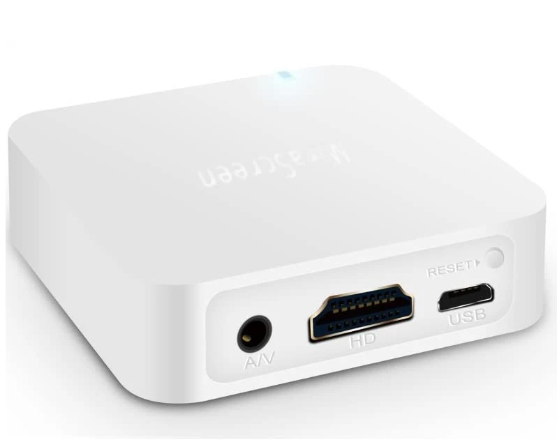 SmartSee Car WiFi Display Box, Airplay DLNA Miracast Screen Mirroring from Smart Phones to Car Screen Wirelessly, with HD and RCA(CVBS) Output GPS Navigation