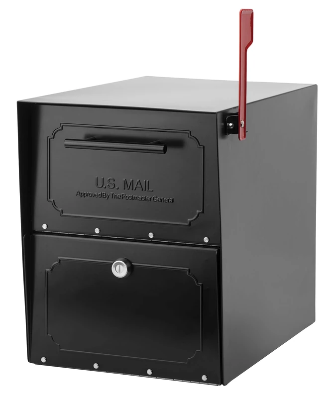 ARCHITECTURAL MAILBOXES 620020B-10 TriBolt High Security Parcel Mailbox, Black