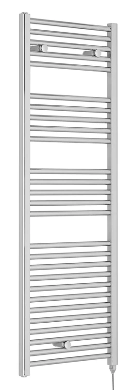 Nuie Radiator MTY152 | Modern Bathroom 500 Watt Heated Electric Ladder Towel Rail, 1375mm x 480mm, Chrome