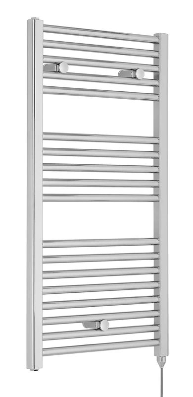 Nuie Radiator MTY151 | Modern Bathroom 300 Watt Heated Electric Ladder Towel Rail, 920mm x 480mm, Chrome