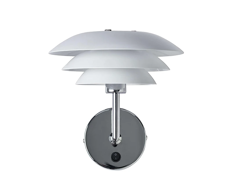 Dyberg Larsen - Matt White - DL20 - Wall Lamp - Made of Matt White Metal - Matt White - for Indoor use - G9/33W - Danish Design - Modern - Light