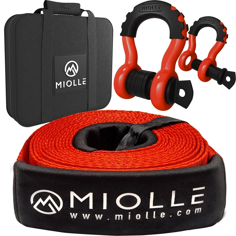 Miolle Heavy Duty Tow Strap 3x20' - 33400 lbs MBS