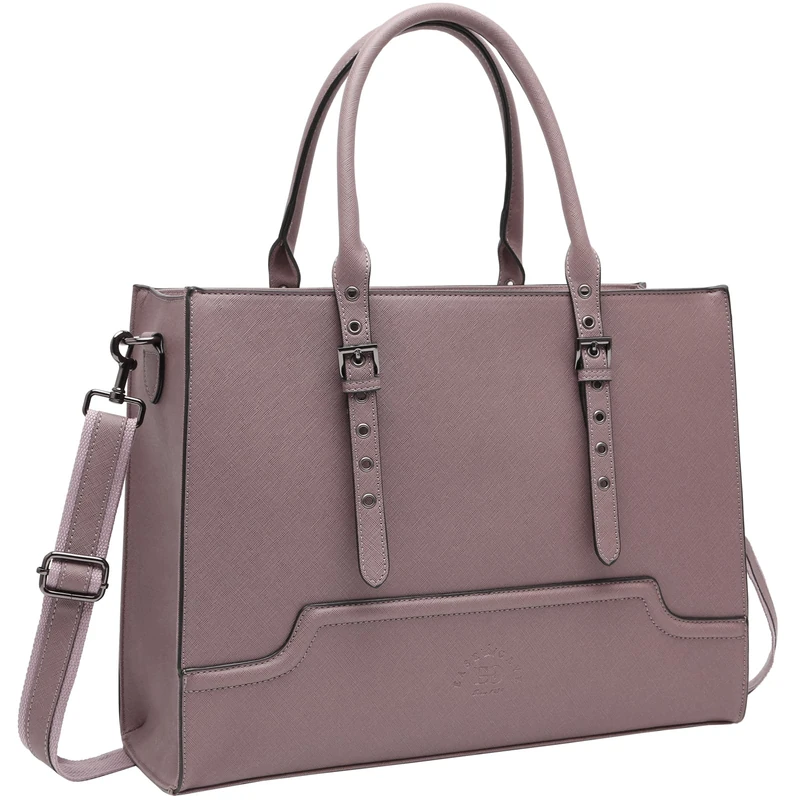 EaseGave Laptop Bag for Women - 15.6 Inch Multi-Pocket Crossbody Bag, Perfect for Work, Teachers, Gifts