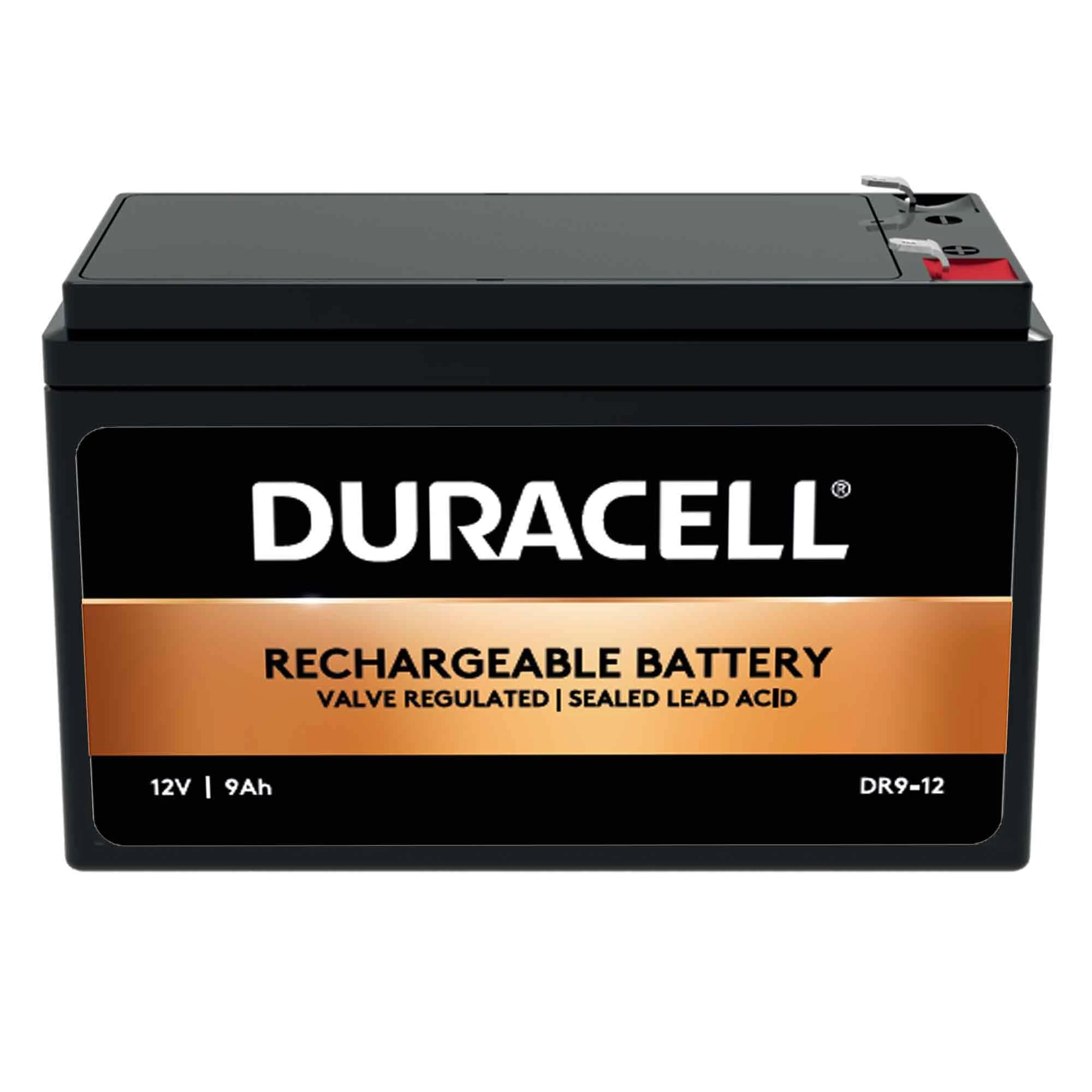 Duracell Original DR9-12 12V 9Ah Sealed Lead Acid Rechargeable Battery UPS Home Alarm Mobility Scooter Replaces PW91210 | CP1290 | Ultramax NP9-12 | E300 Replacement Battery Backup
