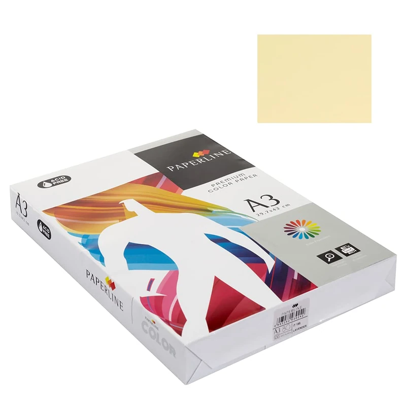 Pack of 500 Sheets Yellow Size A3 80g - Image 1