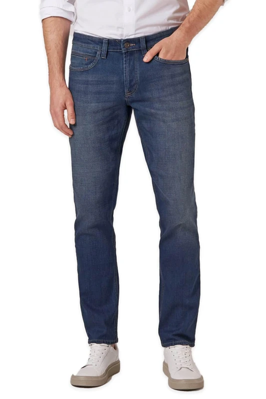 Hattric Men's Herren Cross Denim Jeans Harris Straight, Blue 42, 36 W/34 L - Image 1