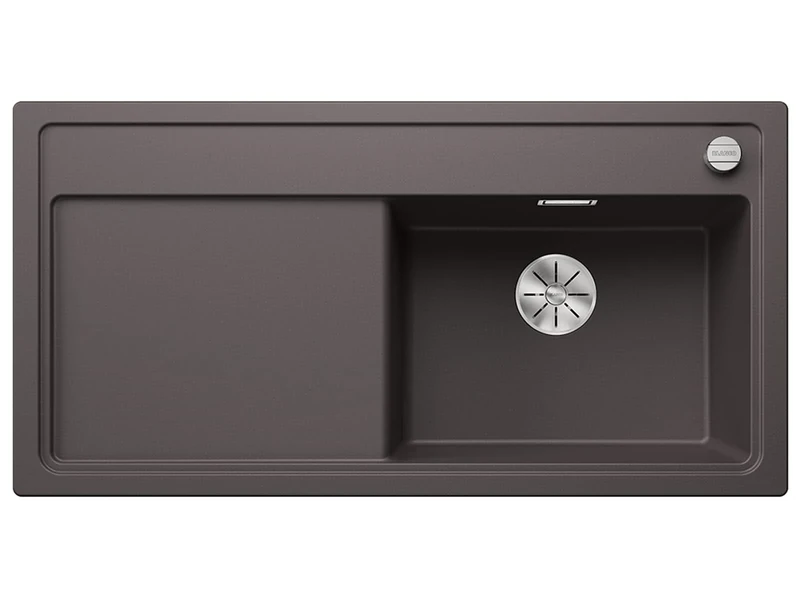 BLANCO Zenar XL 6 S Granite Sink Made of Silgranit Rock Grey Installation Type: Installation from Above, Main Basin Right for 60 cm-Wide Base Cabinets, Large Basin, Easy to Clean