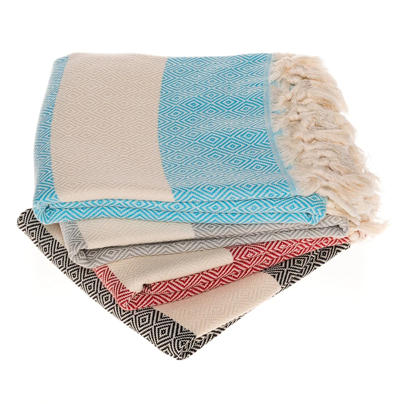 Clotho Beach Towels 4 Pack - Turkish Beach Towel Oversized Set of 4-100% Cotton 39 x 70 inch - Quick Dry Turkish Bath Towels - Image 1