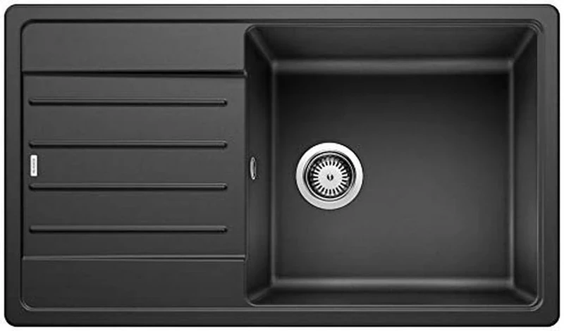 BLANCO LEGRA XL 6 S | SILGRANIT granite sink in anthracite | Installation type: inset installation from above | Reversible | For 60 cm wide base cabinets | Large bowl | Easy to clean | [86x50x20.2 cm]