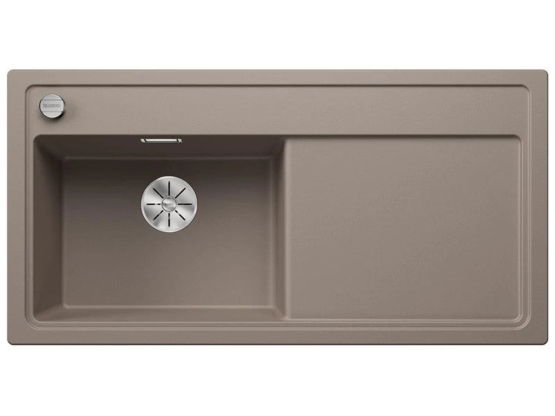 BLANCO Zenar XL 6 S Granite Sink Made of Silgranit Tartufo Installation Type: Installation from Top Main Basin Left for 60 cm-Wide Base Cabinets Large Basin Easy-to-Clean Surface