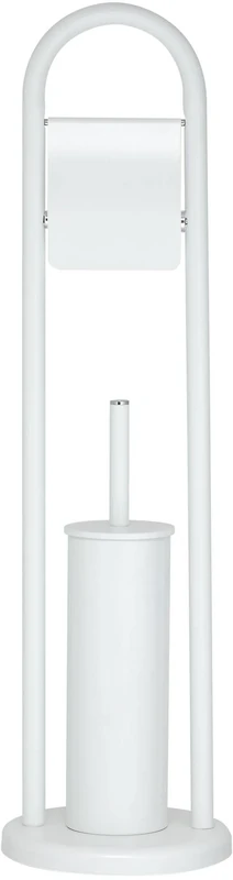 Sealskin Acero Toilet Butler, Metal, White, 19 x 70.5 x 19 cm