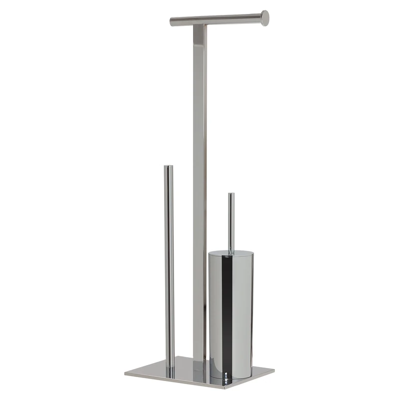 Sealskin Square Toilet Butler, Stainless Steel, Chrome, 27.5 x 73.5 x 19.8 cm