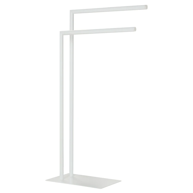 Sealskin Tube Towel Rack Freestanding, Stainless Steel, White, 45.5 x 81 x 19.7 cm