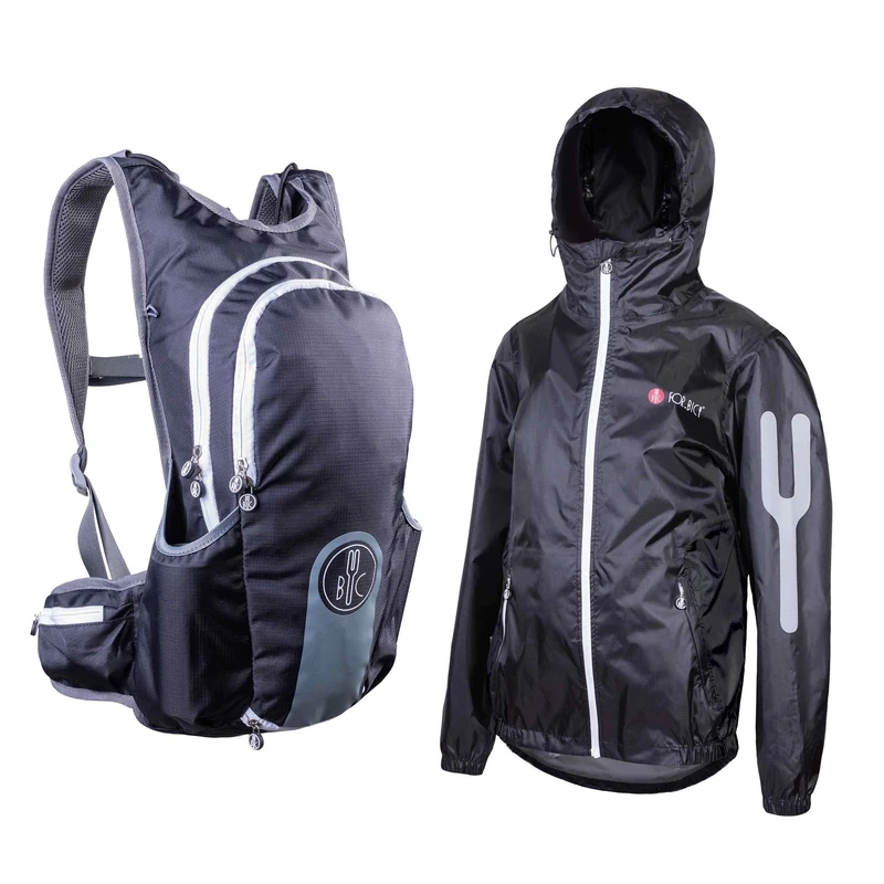 BYC FOR.BICY O101076-N126 JACPACK MEDIUM 15L Sports backpack Women's BLACK/CASTLEROCK Size L