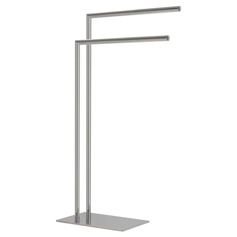 Sealskin Tube Towel Rack Freestanding, Stainless Steel, Chrome, 45.5 x 81 x 19.7 cm