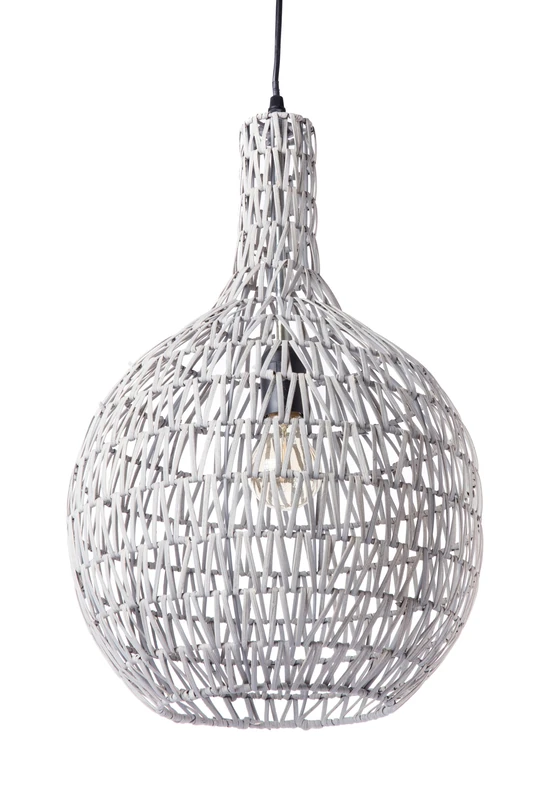 Lussiol 250274 Ceiling Light Rattan 60 W Diameter 33 x Height 54 cm Grey