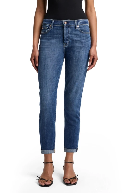 7 For All Mankind Women's Boyfriend Jeans, Broken Twill Vanity Modern, 29