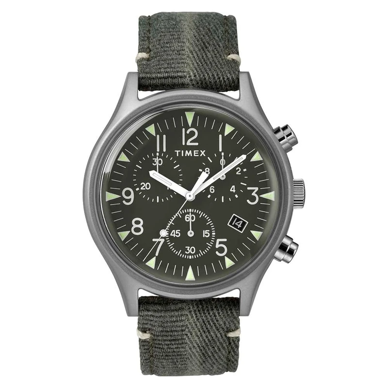 Timex Men's Chronograph Quartz Watch with Fabric Strap TW2R68600 M TW2R68600