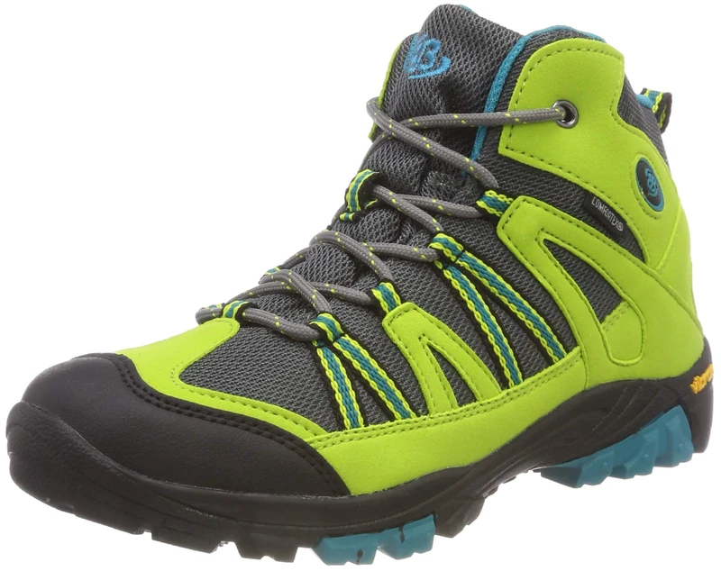 Bruetting Kids' Ohio High Rise Hiking Shoes (Lemon/Grau/Blue 2.5 UK - Image 1