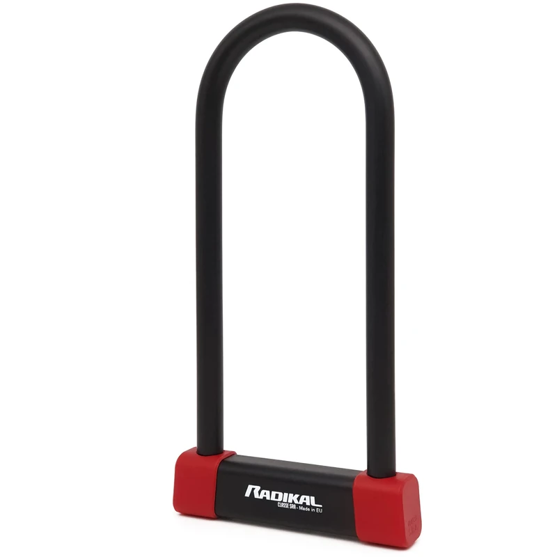 RADIKAL RK120310 Premium U Lock for Motorcycle, SRA Approved, 120x310mm/4.7x12.2in Multiple Locking Options, ø18mm/0.7in Coated Double Locking Shackle, Heavy Duty Anti Theft U Lock for Moto Scooter