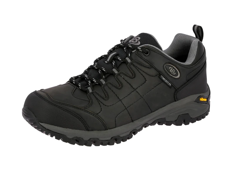 Brütting Unisex Blackburn Low Rise Hiking Boots, Black Black Gray Black Gray, 11 UK