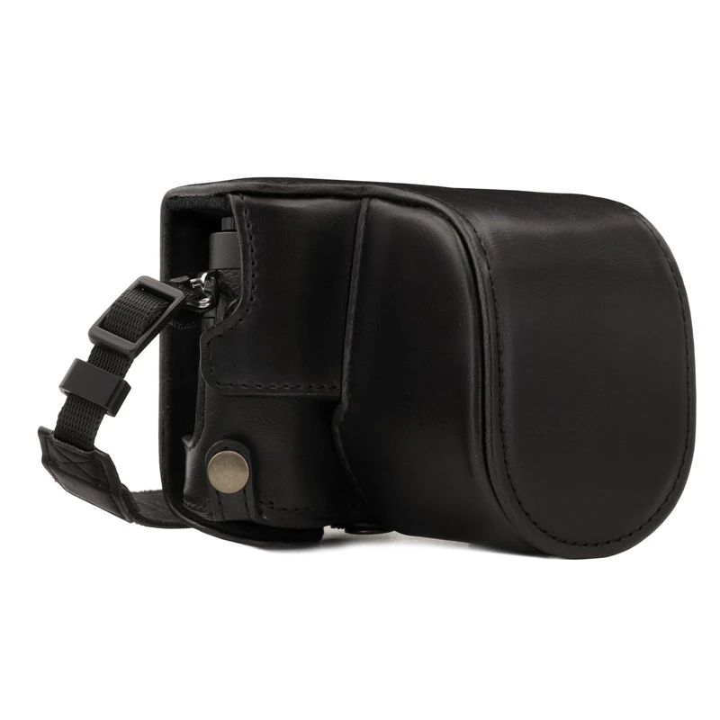 MegaGear MG1464 Ever Ready Leather Camera Case and Strap for Panasonic Lumix DC-GX950, GX900, DC-GF10 (12-32mm)
