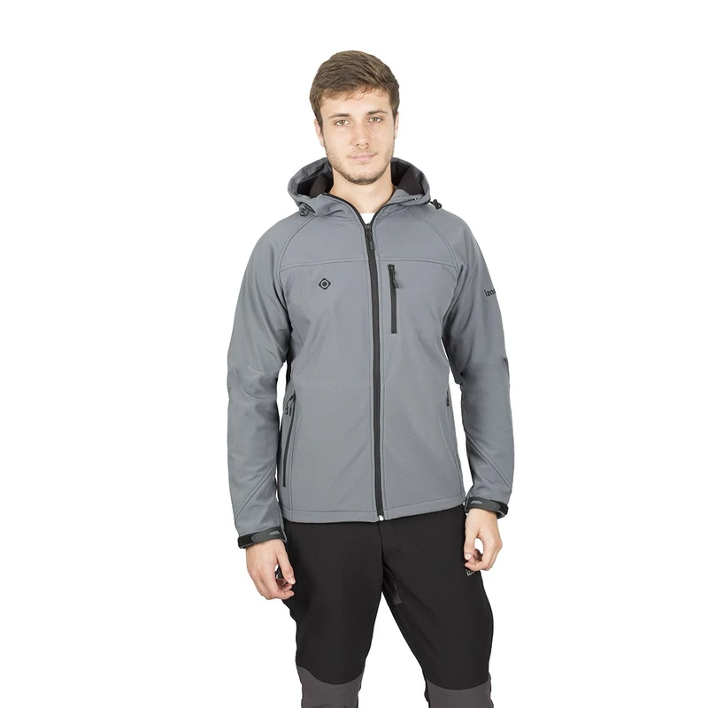 IZAS Haiti Men's Softshell Jacket with Hood - Image 1