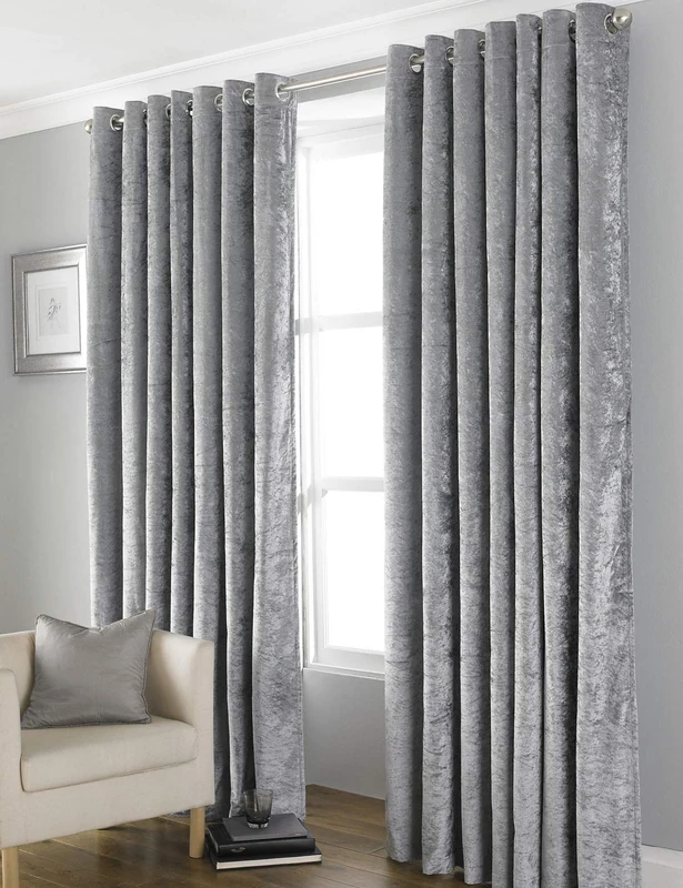 Country Club Bliss Crushed Velvet Blackout Eyelet Fully Lined Thermal - Image 1