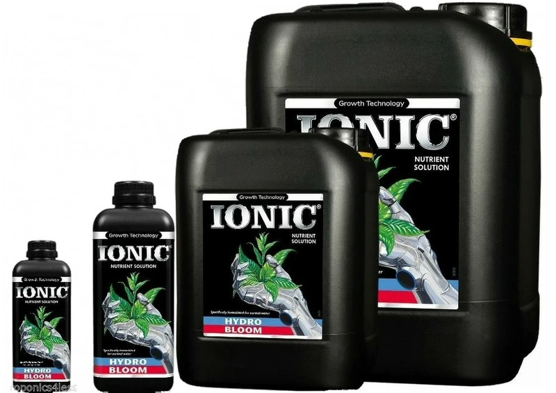 Ionic Hydro Flood & Drain Food Plant Nutrients Hydroponic BLOOM Hard or Soft (5L Soft Water)