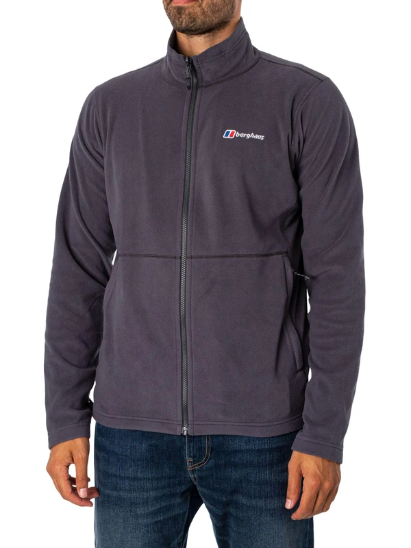 Berghaus Men's Prism Micro Polartec Fleece Full Zip Jacket Fleece Full Zip, Carbon, M