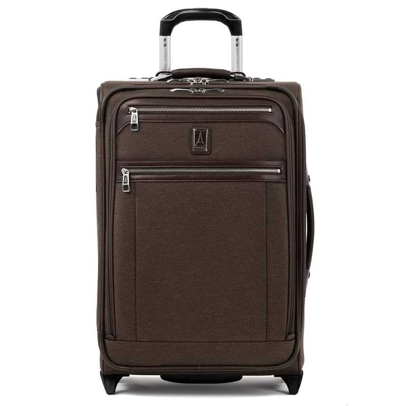 Travelpro Luggage Platinum Elite 22" Carry-on Expandable Rollaboard w/USB Port, Rich Espresso
