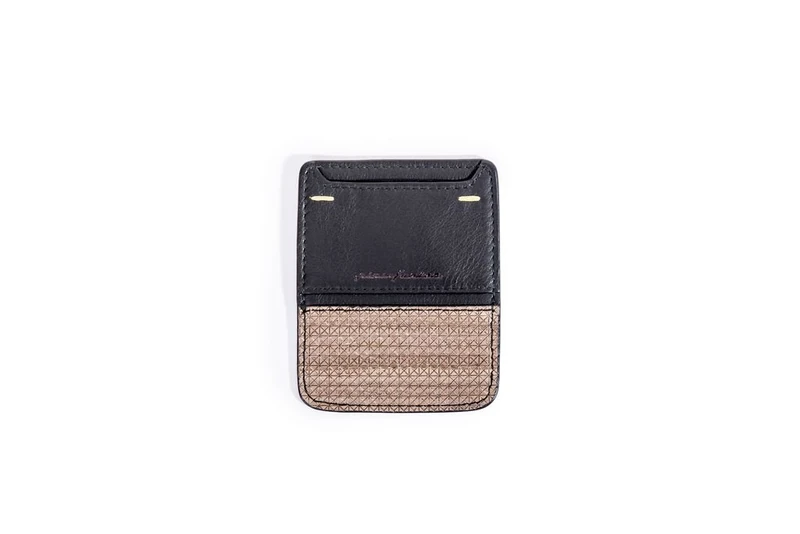 Pininfarina Segno Business Card Holder 2018 Dark Brown, Walnut, 10 cm, Business Card Case - Image 1