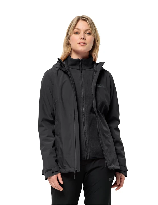 Jack Wolfskin Norrland 3In1 Jacket Women's Jacket - Black, 3