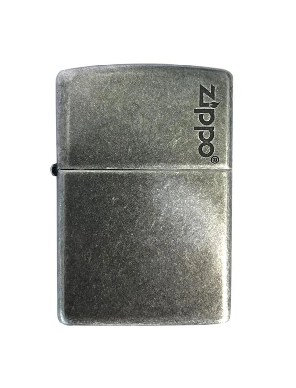 Zippo Windproof Lighter - Bulus Zippo Logo, Antique Silver, Lustre - Refillable - Reusable - Windproof Design - Gift Box - Made in USA - Image 1