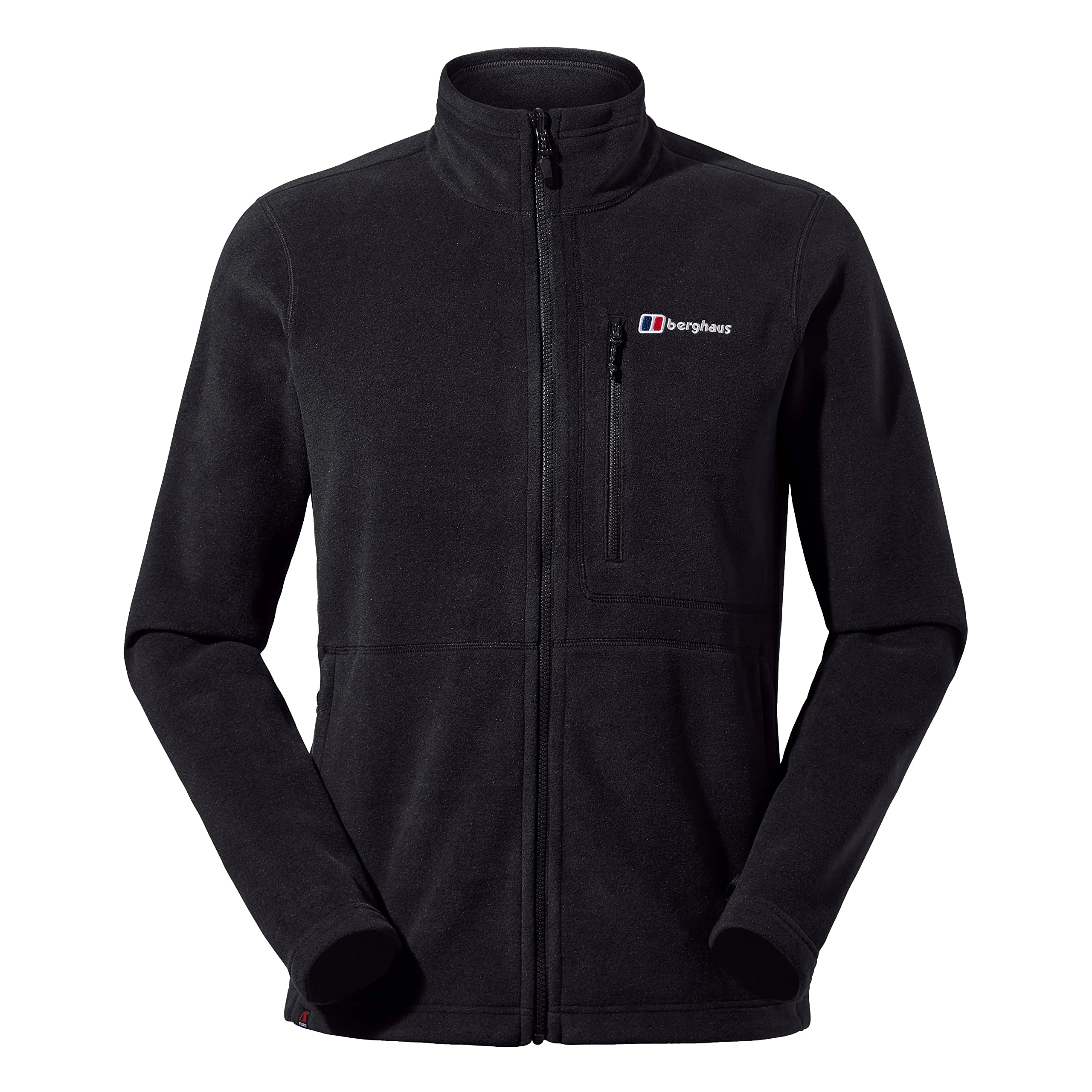 Berghaus Men's Activity Polartec Thermal Pro Interactive Fleece Jacket | Extra Warmth | Breathable | Soft Feel, Black/Black, M
