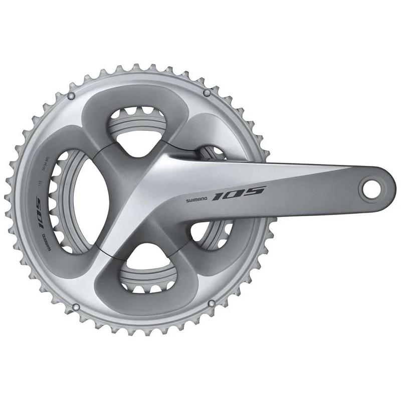 Shimano 105 FC-R7000 105 double chainset, HollowTech II 172.5 mm 53 / 39T, silver
