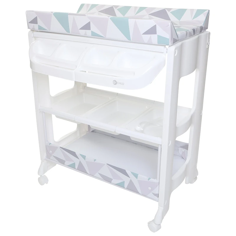MyChild Peachy Changing Unit with Concealed Bath, Geo Diamond