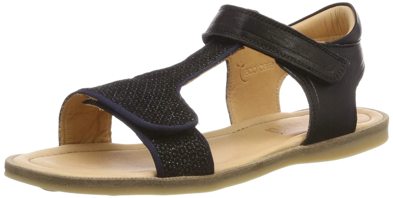 Bisgaard Boy's Girl's 70248.119 T-bar Sandals, Schwarz Black 205, 12.5 UK Child