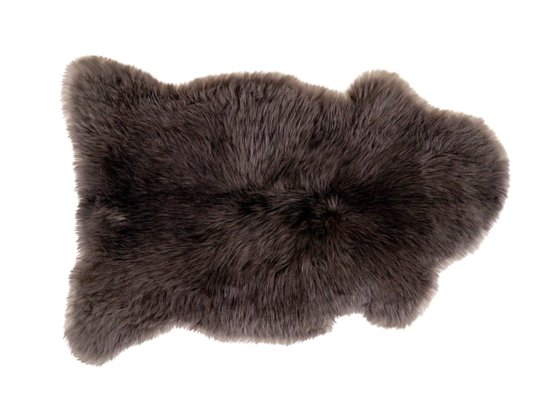 Decorative Rug Fur from 110 cm Long Early Grey