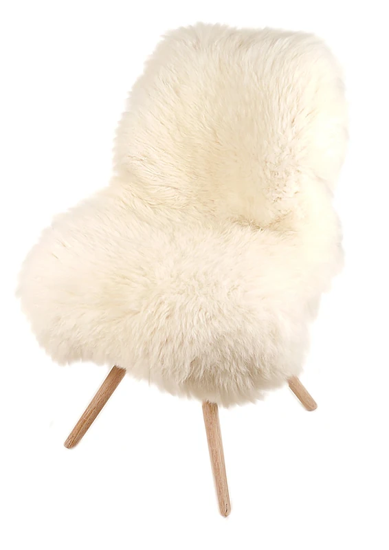 Kaiser Decorative Fur Rug 100-110 cm Long Natural White