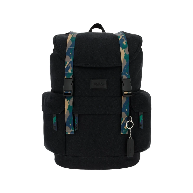 Totto Romany Laptop Backpack 13 Inch, black, standard size, Sports