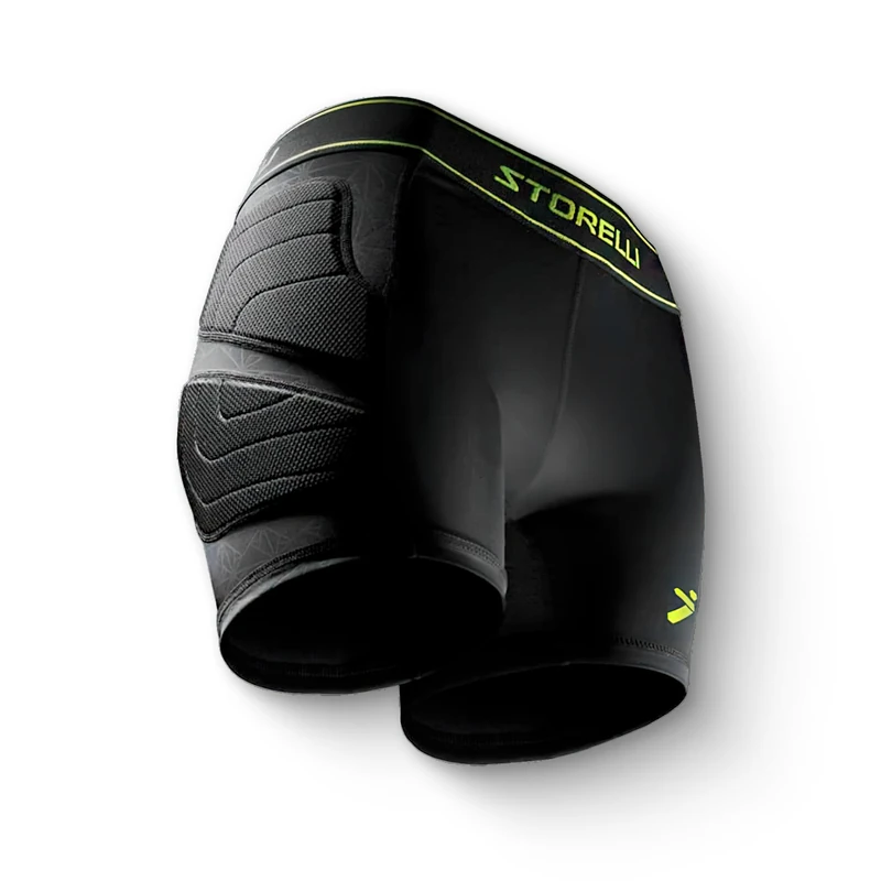 Storelli Women’s BodyShield Impact Sliders 2.0 | Padded Soccer Sliding Undershorts | Enhanced Lower Body Protection | Black | Medium