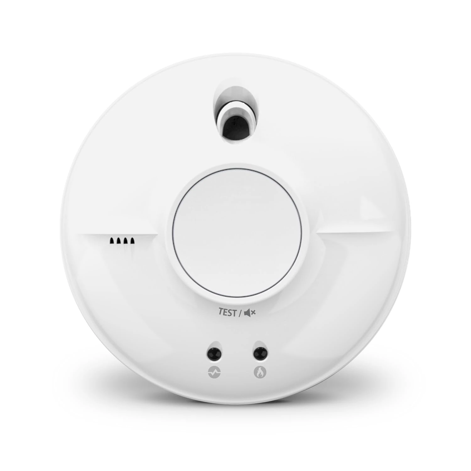 FireAngel Mains Smoke Alarm - SW1-R Mains Powered Optical Smoke Detector with Backup Battery - Wired, Interlinked Smoke Alarms for Home with Test Button and LED Indicators - White