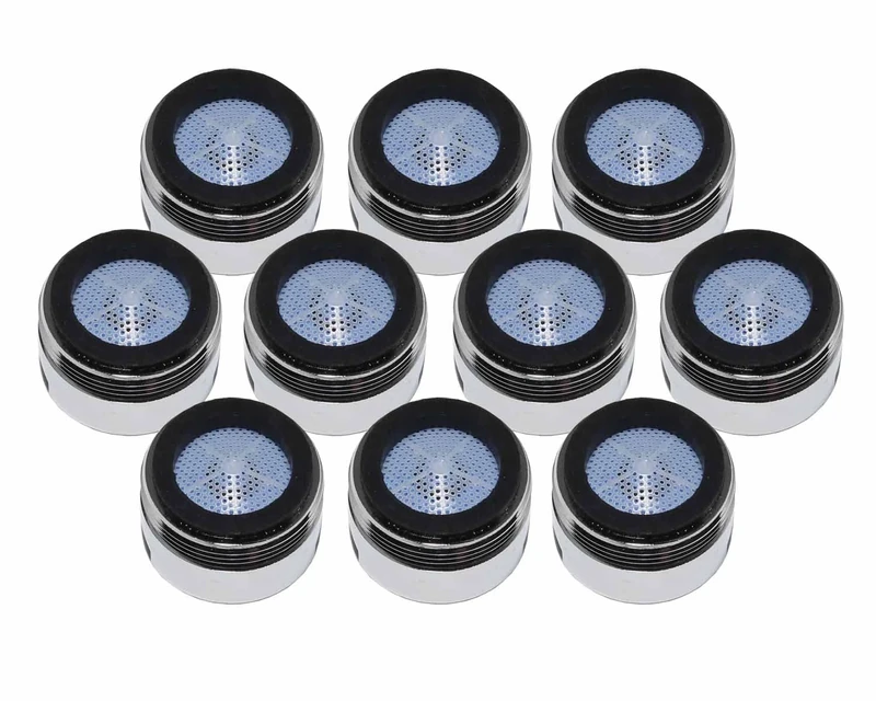 LOWENERGIE Tap Aerator 24mm Male,6ltr per Minute, Water, Energy Saving Reduce Bills Chrome. Pack Sizes (10)