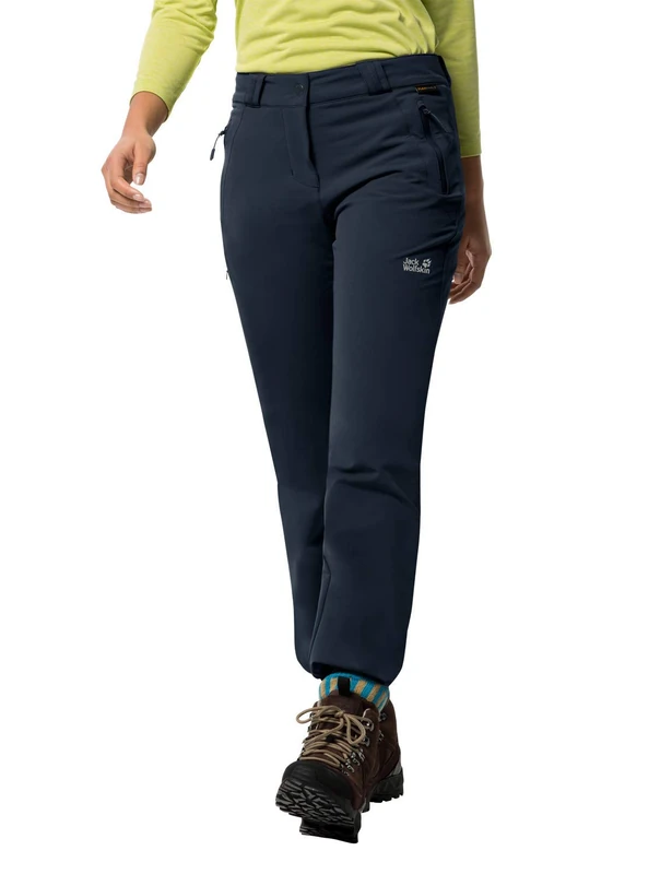 Jack Wolfskin Activate Thermic Pants Women's Pants - Midnight Blue, 34